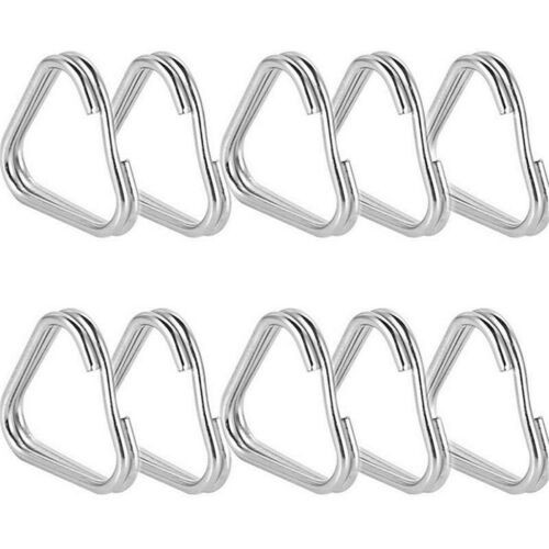 10pcs Metal Triangle Rings Split Camera Strap Hook Replacement Part Accessory
