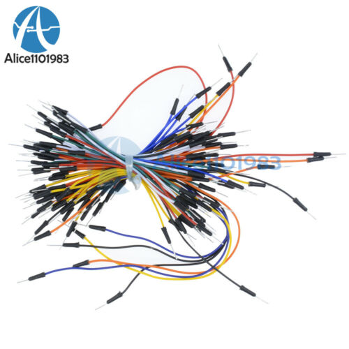 65pcs Male To Male Solderless Flexible Breadboard Jumper Cable Wires For Arduino